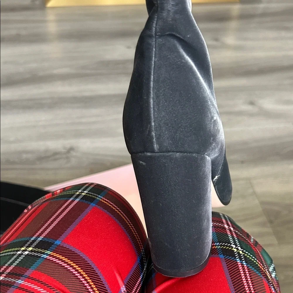 Gianvito Rossi Anthracite Velvet Knee Boots 36 NWT